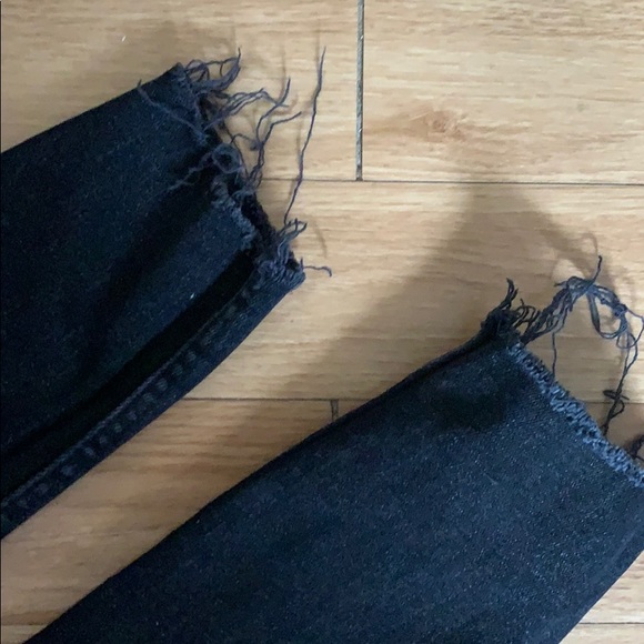 Fringe black Zara skinny jeans - Picture 3 of 3